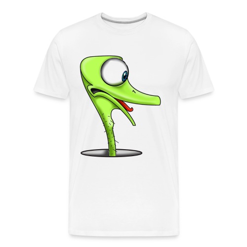 Funny Green Ostrich - Men's Premium Organic T-Shirt