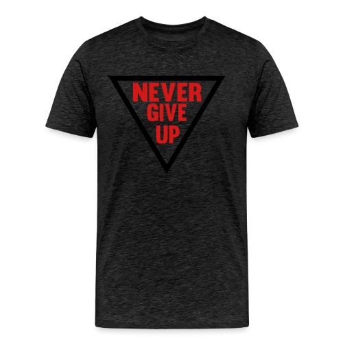 Never Give Up - Men's Premium Organic T-Shirt