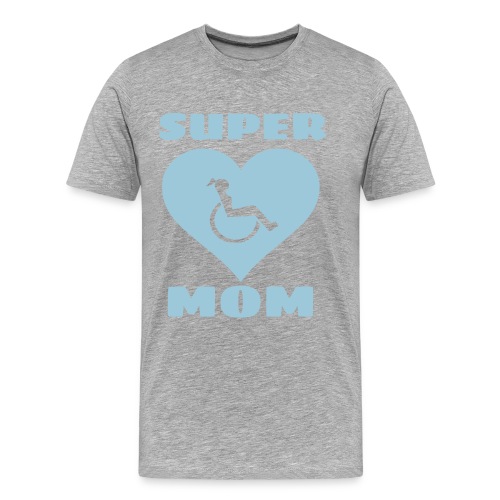 Super wheelchair mom, super mama - Men's Premium Organic T-Shirt