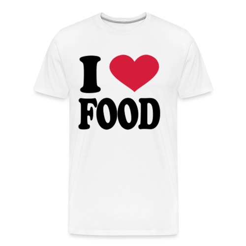 i love food - Men's Premium Organic T-Shirt