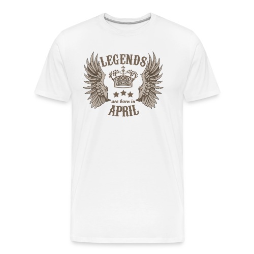 Legends Are Born In April - Men's Premium Organic T-Shirt
