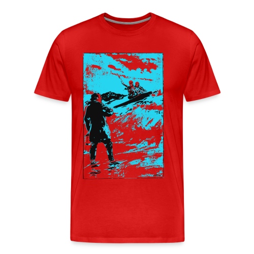surfer skeletons - Men's Premium Organic T-Shirt