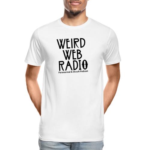 Official Weird Web Radio Logo Tilt Black - Men's Premium Organic T-Shirt