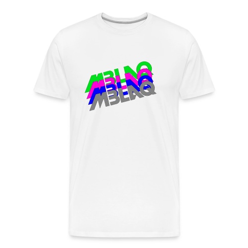 MBLAQ Multicolored Logo Women's V-Neck - Men's Premium Organic T-Shirt