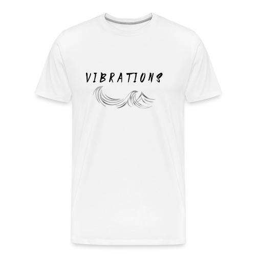 Vibrations Abstract Design - Men's Premium Organic T-Shirt