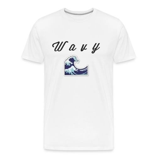 Wavy Abstract Design. - Men's Premium Organic T-Shirt