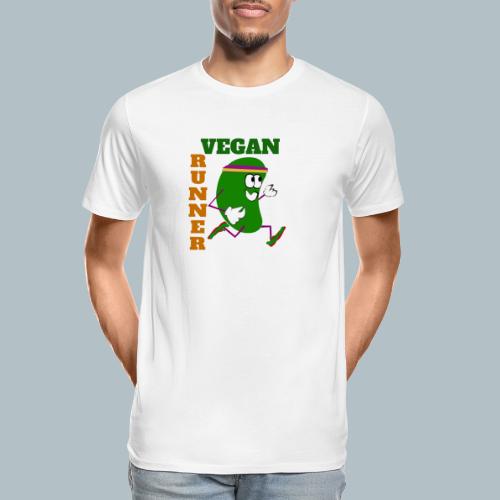 Vegan Runner Bean - Men's Premium Organic T-Shirt