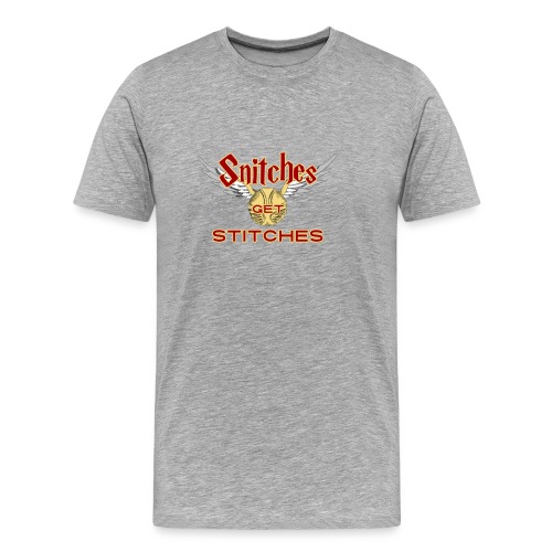 Snitches Get Stitches - Men's Premium Organic T-Shirt