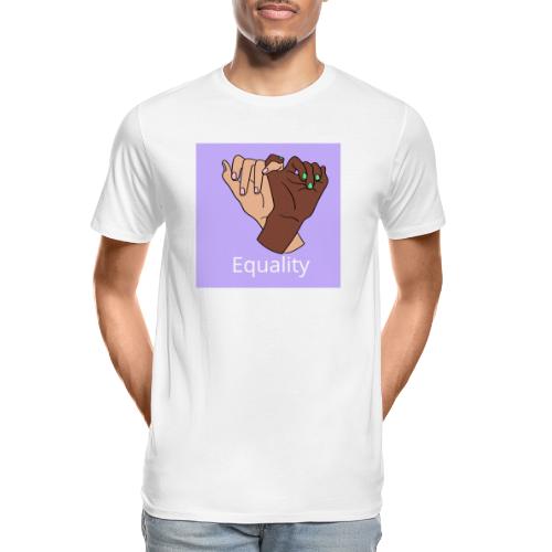 Purple Pinky Promise International Women s Day - Men's Premium Organic T-Shirt