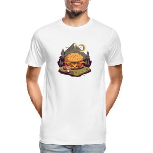 Cheeseburger Campout - Men's Premium Organic T-Shirt