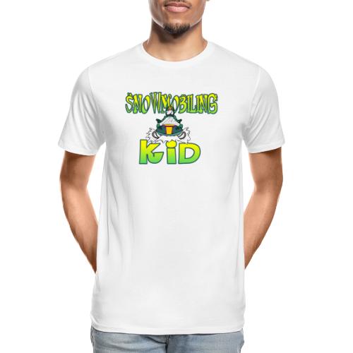 Snowmobiling Kid - Men's Premium Organic T-Shirt