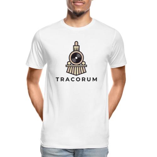 Cartoon Cosmic Train with LP Light - Men's Premium Organic T-Shirt