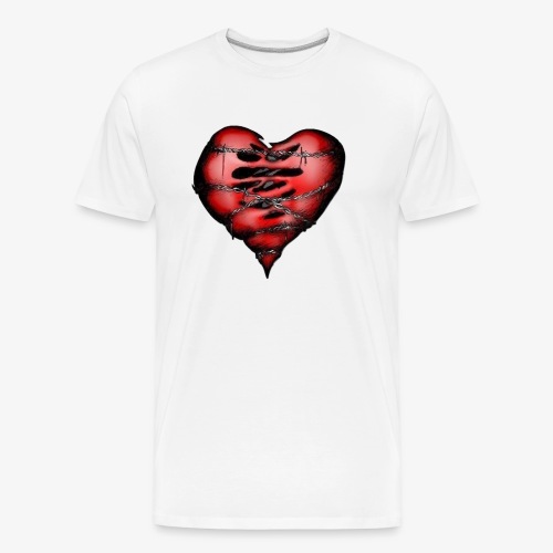Chains Heart Ceramic Mug - Men's Premium Organic T-Shirt