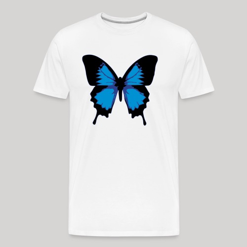 blue butterfly - Men's Premium Organic T-Shirt