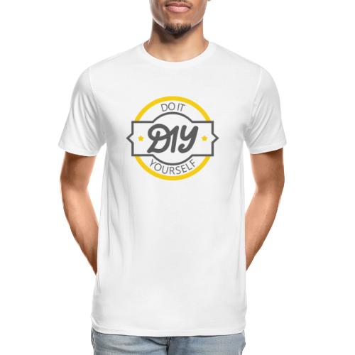 Do It Yourself | DIY | Minimal Badge-like Design - Men's Premium Organic T-Shirt