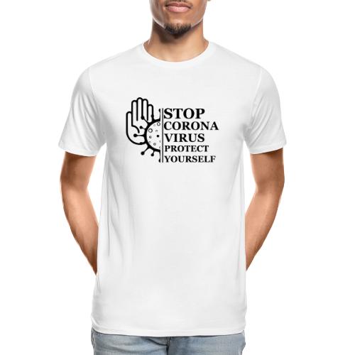 Stop Corona Virus - Men's Premium Organic T-Shirt