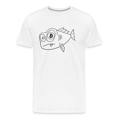 bitcoin fish - Men's Premium Organic T-Shirt