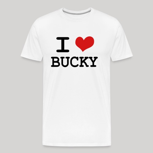 I heart Bucky - Men's Premium Organic T-Shirt