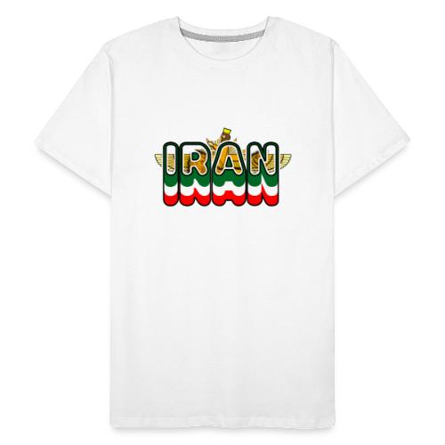 Iran Lion Sun Farvahar - Men's Premium Organic T-Shirt