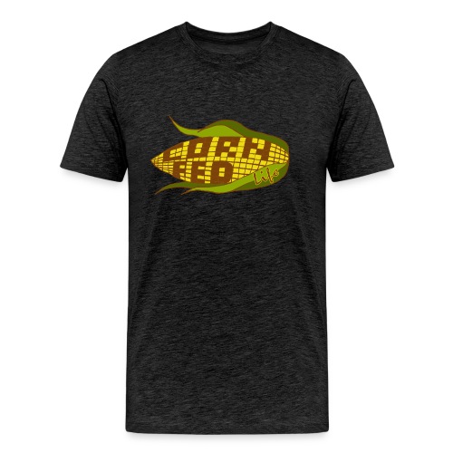 Corn Fed Logo - Men's Premium Organic T-Shirt