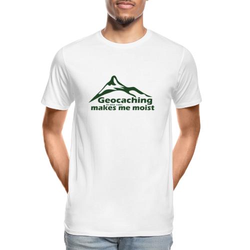 Geocaching in the Rain - Men's Premium Organic T-Shirt