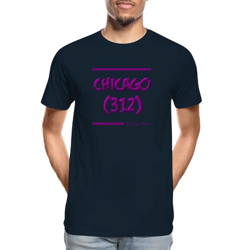 CHICAGO 312 PURPLE - Men's Premium Organic T-Shirt