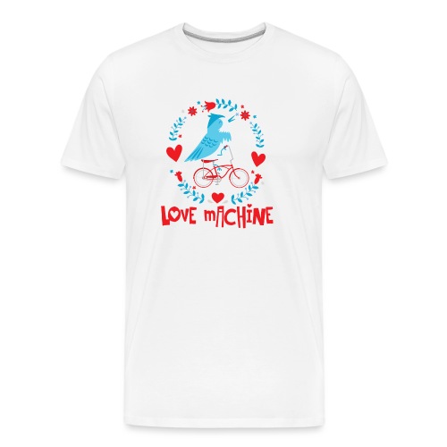 Cute Love Machine Bird - Men's Premium Organic T-Shirt