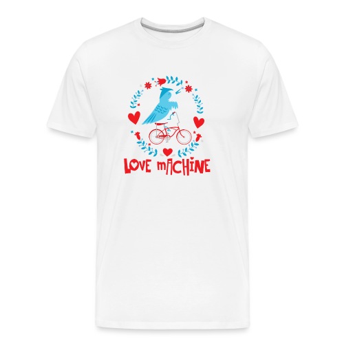 Cute Love Machine Bird - Men's Premium Organic T-Shirt
