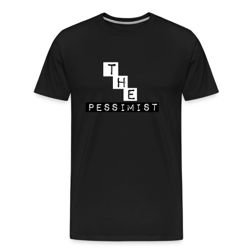 The Pessimist Abstract Design - Men's Premium Organic T-Shirt