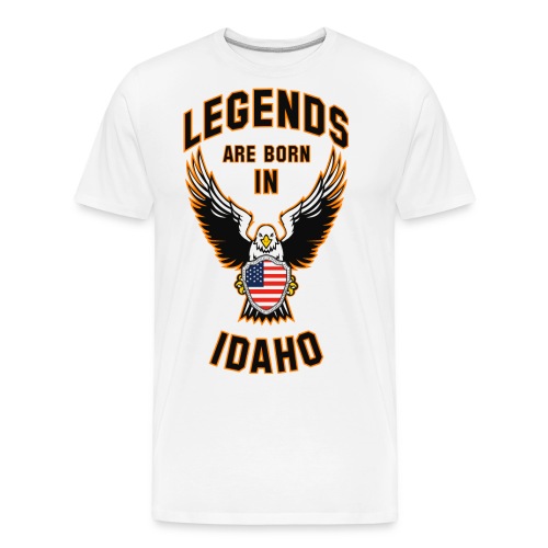 Legends are born in Idaho - Men's Premium Organic T-Shirt