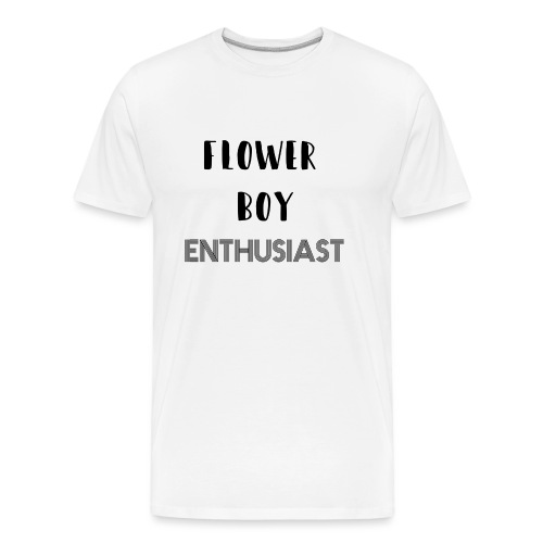 flower boy enthusiast - Men's Premium Organic T-Shirt