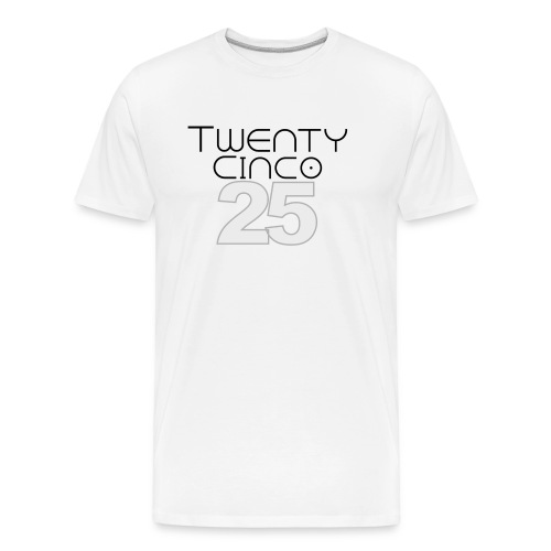 Twenty Cinco Black & Grey - Men's Premium Organic T-Shirt