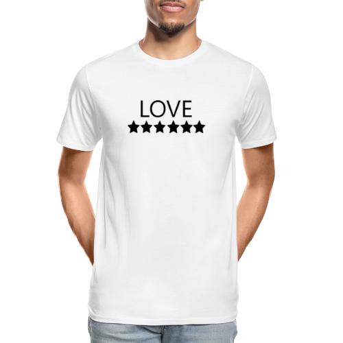 LOVE (Black font) - Men's Premium Organic T-Shirt