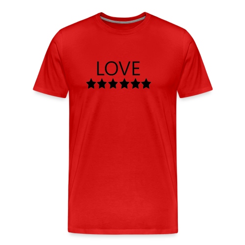 LOVE (Black font) - Men's Premium Organic T-Shirt