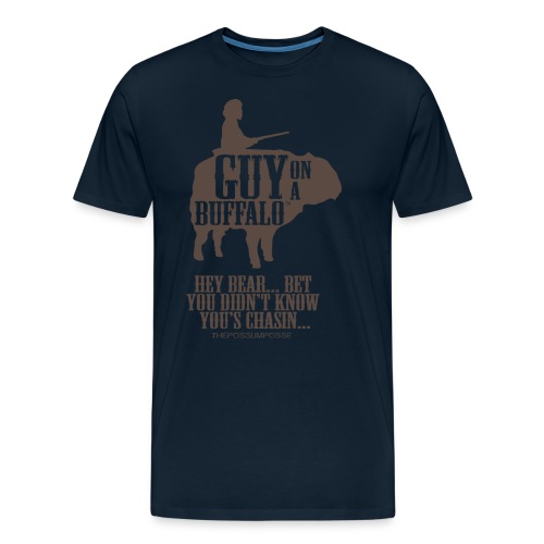 The Possum Posse Guy On a Buffalo-Bear Women's - Men's Premium Organic T-Shirt