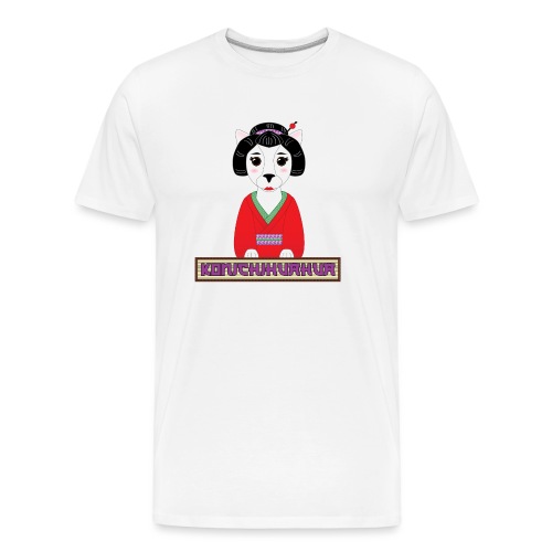 Konichihuahua Japanese / Spanish Geisha Dog Red - Men's Premium Organic T-Shirt