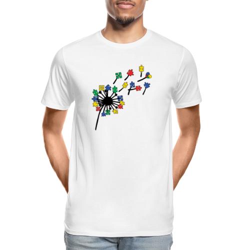Autism Awareness Dandelion - Men's Premium Organic T-Shirt