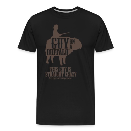 The Possum Posse Guy On a Buffalo-Crazy Women's - Men's Premium Organic T-Shirt
