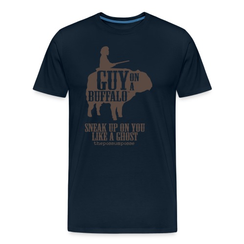 The Possum Posse Guy On a Buffalo-Ghost Women's - Men's Premium Organic T-Shirt