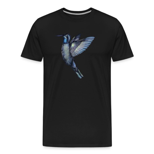 Hummingbird in flight - Men's Premium Organic T-Shirt
