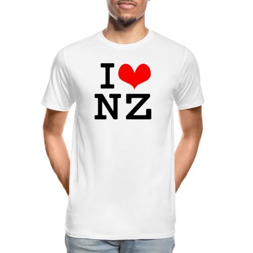 I Love NZ - Men's Premium Organic T-Shirt
