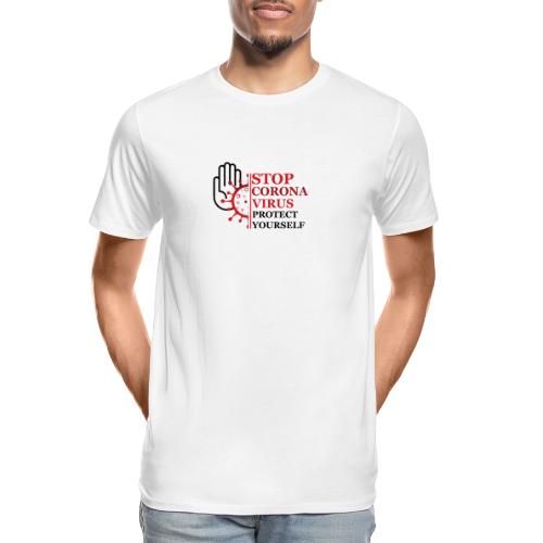 Stop corona - Men's Premium Organic T-Shirt