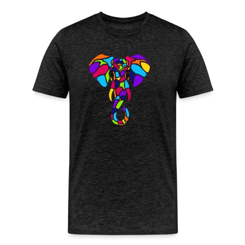 Art Deco elephant - Men's Premium Organic T-Shirt