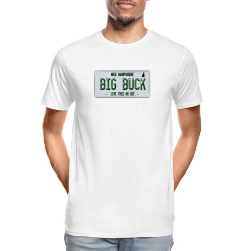 Big Buck NH License Plate Camo - Men's Premium Organic T-Shirt