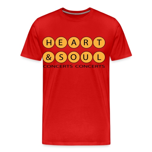 Heart Soul Concerts Golden Bubble horizon - Men's Premium Organic T-Shirt