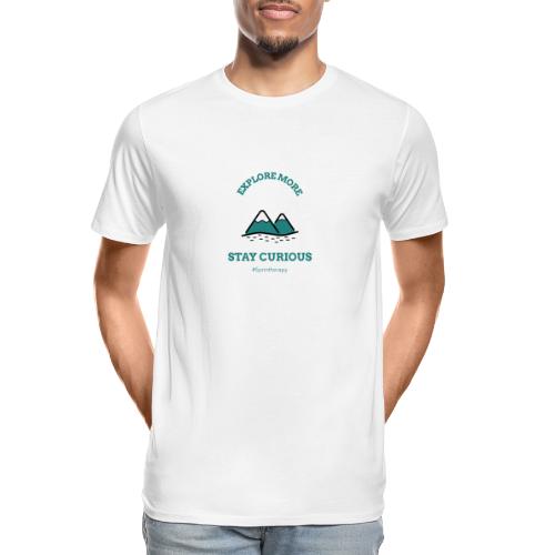 Hiking in the Mountains - Men's Premium Organic T-Shirt