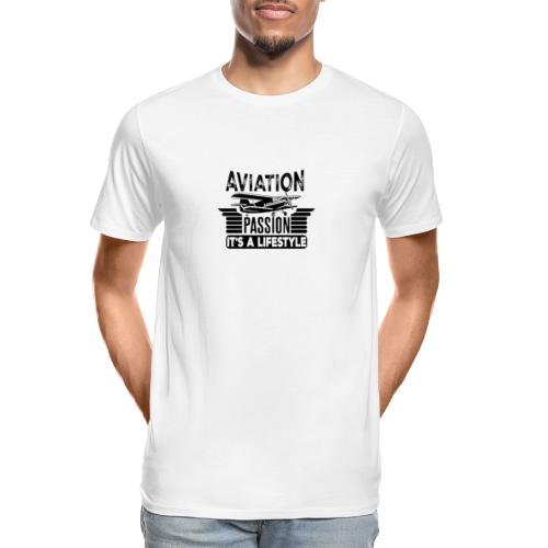 Aviation Passion It's A Lifestyle - Men's Premium Organic T-Shirt