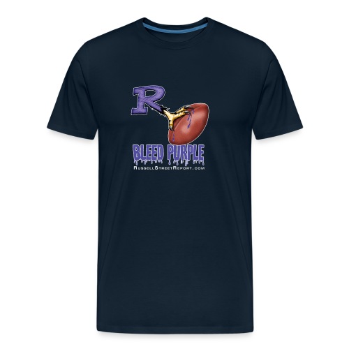 ravens r bleed shirt png - Men's Premium Organic T-Shirt