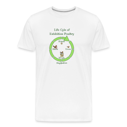 Life Cycle of Exhibition Poultry - Men's Premium Organic T-Shirt