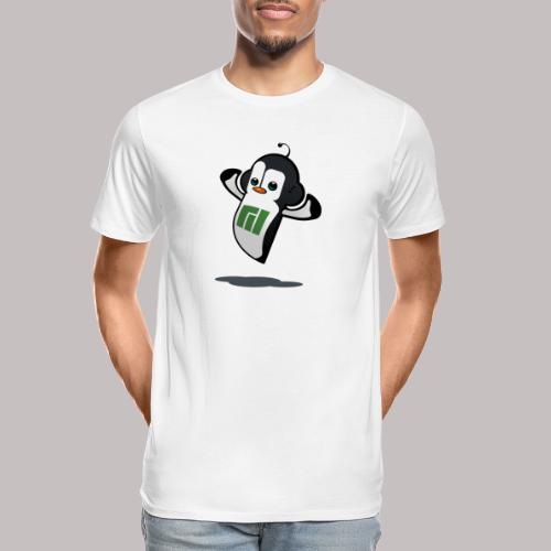 Manjaro Mascot strong left - Men's Premium Organic T-Shirt